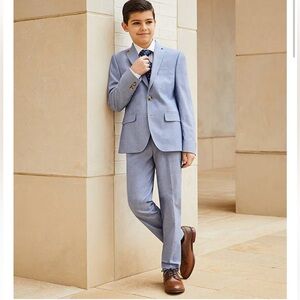 Class club boy Sky Blue Suit with shirt